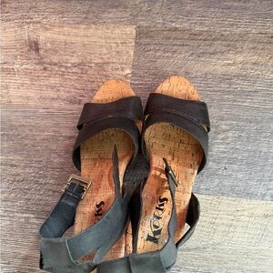 Kork-Ease Black Women's Sandals